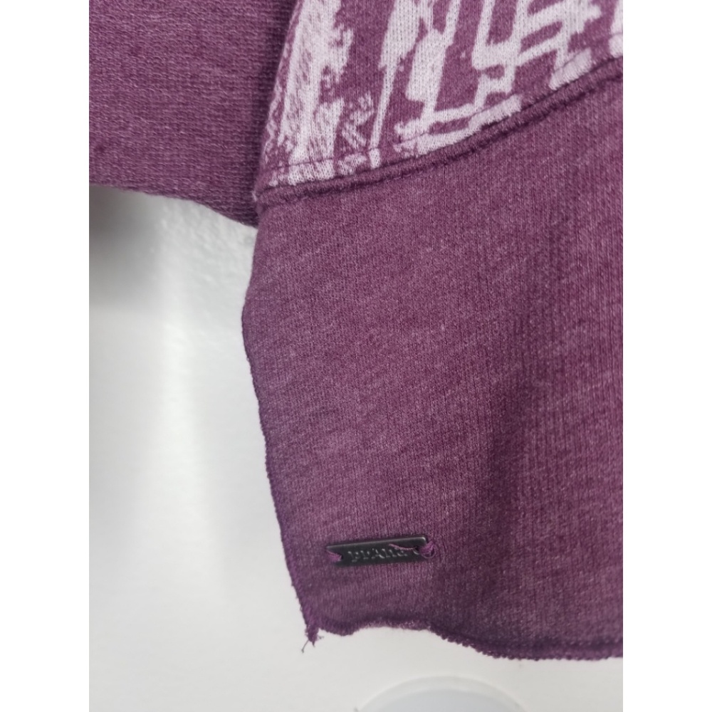 Prana Purple Patterned Open-Front Cardigan - Picture 4 of 5